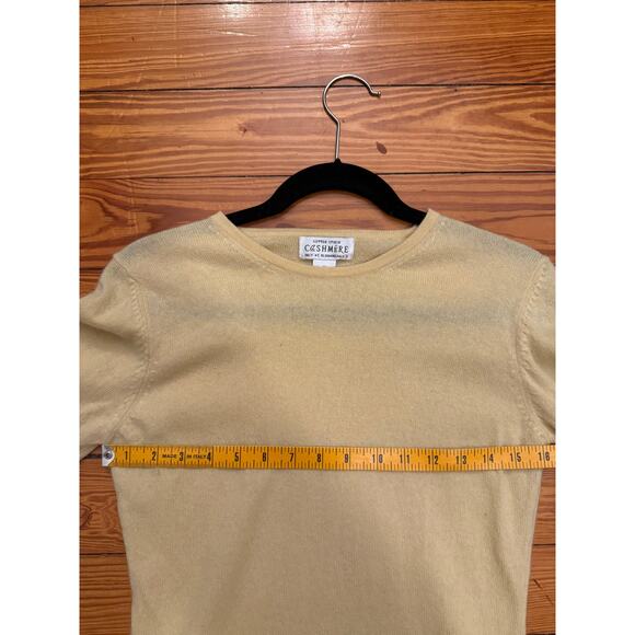 VTG Sutton Studio 100% Cashmere Lightweight Sweater – Yellow Pullover Size M - Picture 4 of 5